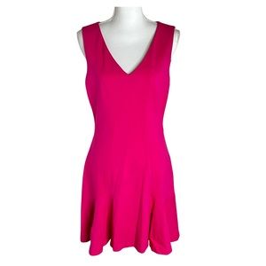 Diane von Furstenberg Carla Pink Mini Dress Size 12